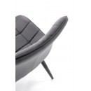 Стул HALMAR GANSO серый/черный